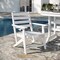 Flash Furniture Tolleson 5-Pc Adirondack Dining Set w/48-in Rnd Recycled HDPE Table and 4 Chairs w/Cupholders, Wht LE-HMP-248-2037-WHT-GG - alternate 9